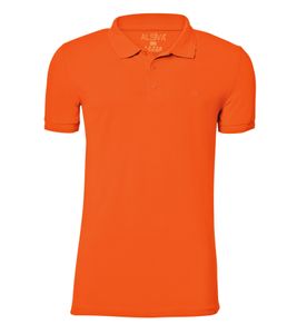 ALSIVA men's polo shirt cotton shirt fashionable short-sleeved shirt N-10-04 orange