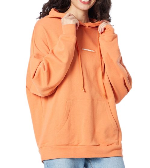 Sixth June Damen Baumwoll-Hoodie Kapuzen-Pullover Langarm-Shirt Sweater 12164 Orange