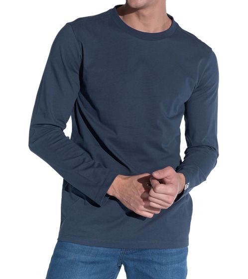 COURSE men's long sleeve cotton sweater long-sleeved shirt round neck sweater 901800 dark blue