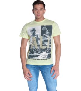 COURSE men's T-shirt with large Muhammad Ali print, cotton shirt, round neck, 900530 yellow COURSE men's T-shirt with large Muhammad Ali print, cotton shirt, round neck, 900530 yellow