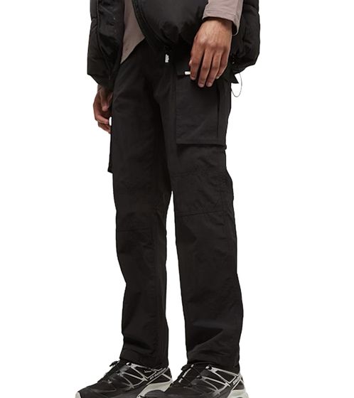 Sixth June Tactical men's fabric trousers in cargo style, casual trousers with silver details M23552CPA black