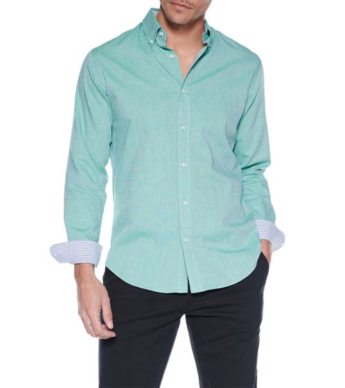 steffen klein men's long-sleeved shirt business shirt cotton shirt 900139 green