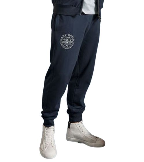 CAMP DAVID men's jogging pants with cotton content, sweat pants, training pants 428251 2301 dark blue