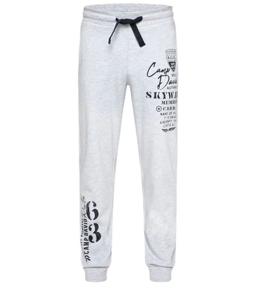 CAMP DAVID men's jogging pants with cotton content, sweat pants, training pants 428251 2301 gray