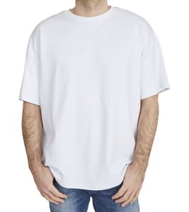 steffen klein men's oversized t-shirt cotton shirt round neck shirt 900341 white