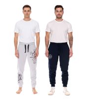 CAMP DAVID Herren Jogging-Hose mit Baumwollanteil Sweat-Hose Trainings-Hose 428251 Dunkelblau oder Grau