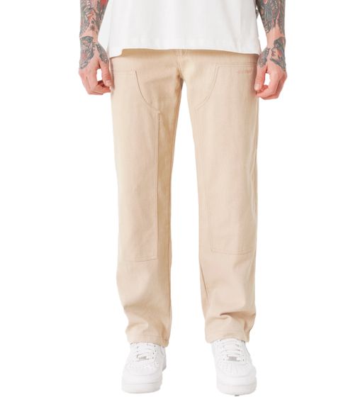 Sixth June Herren Zimmermanns-Hose Taschendetails Freizeit-Hose Arbeits-Hose 23396 Beige