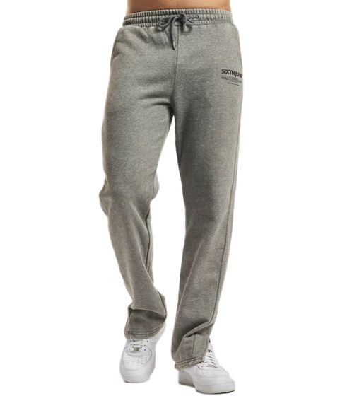 Sixth June Herren Baumwoll-Jogger Freizeit-Hose Jogging-Hose Homewear 22625 Grau