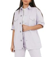 Veste en jean pour femme Sixth June Veste de printemps Veste en coton W33796EJA Violet Veste en jean pour femme Sixth June Veste de printemps Veste en coton W33796EJA Violet