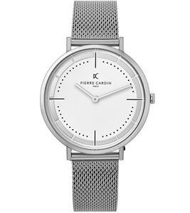 Pierre Cardin men's wristwatch analog quartz watch with stainless steel bracelet 3ATM 41mm CBV.1027 silver Pierre Cardin men's wristwatch analog quartz watch with stainless steel bracelet 3ATM 41mm CBV.1027 silver