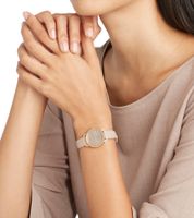 Orologio da donna Pierre Cardin quadrante semplice analogico al quarzo con cinturino in pelle 3ATM 27mm CPI.2508 Beige/Oro