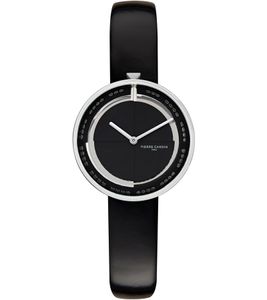 Orologio da donna Pierre Cardin quadrante moderno analogico al quarzo con cinturino in pelle 3ATM 32mm CMA.0000 Nero/Argento
