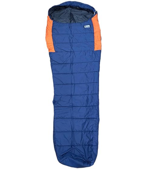 ACTIVA Mummy sleeping bag with ripstop fabric down sleeping bag camping accessories blue/orange