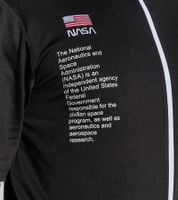 Veste d'entraînement pour homme COURSE X NASA Veste de sport respirante avec logo NASA sur la poitrine 900060 Noir