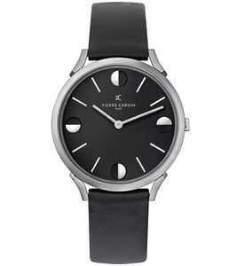 Pierre Cardin men's wristwatch analog quartz watch with stainless steel bracelet 3ATM 40mm CPI.2010 black/silver Pierre Cardin men's wristwatch analog quartz watch with stainless steel bracelet 3ATM 40mm CPI.2010 black/silver