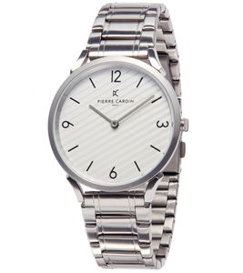 Pierre Cardin men's wristwatch analog quartz watch with stainless steel bracelet 3ATM 40mm CPI.2020 silver Pierre Cardin men's wristwatch analog quartz watch with stainless steel bracelet 3ATM 40mm CPI.2020 silver