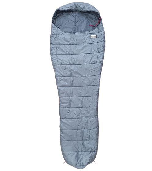 ACTIVA Mummy Sleeping Bag with Ripstop Fabric Water-Repellent Down Sleeping Bag Camping Accessory Gray