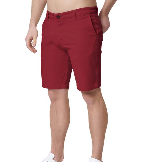 Heredot men's chino shorts short cotton trousers with pockets summer trousers large sizes 900088 red