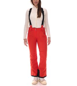 DARE 2b women's sustainable ski pants with ARED-20/30 technology winter pants with adjustable suspenders snowboard pants DWW509R 71K red-orange/black