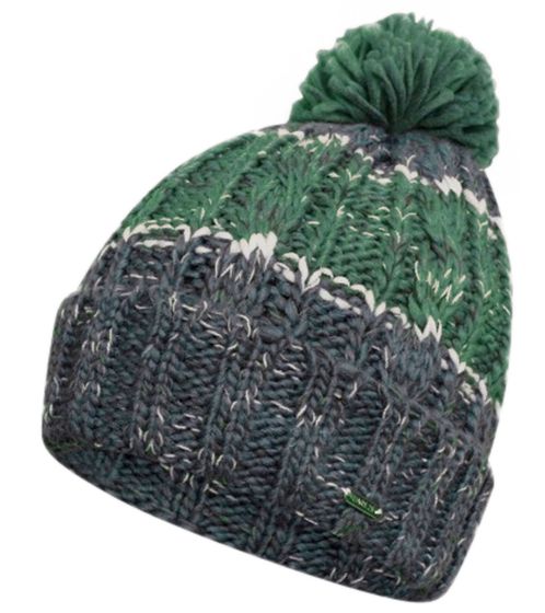 DARE 2b Winter-Beanie Bommel-Mütze Strick-Mütze Herbst-Mütze Kopfbedeckung DWC376 G74 Dunkelgrün