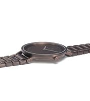 Pierre Cardin men's wristwatch with folding clasp, analogue quartz watch with stainless steel strap 3ATM 42mm CBV.1035 brown