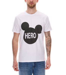 COURSE Mickey Mouse men's T-shirt with HERO print, cotton shirt, round neck, 901869 white COURSE Mickey Mouse men's T-shirt with HERO print, cotton shirt, round neck, 901869 white