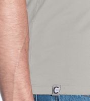 T-shirt homme COURSE à manches retroussables en coton à col rond 900910 Beige