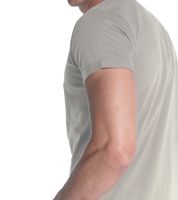 T-shirt homme COURSE à manches retroussables en coton à col rond 900910 Beige