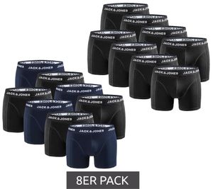 Pack of 8 JACK & JONES men's boxer shorts, breathable cotton underpants, underwear 12259926 Black/Dark Blue or Black