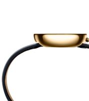 Pierre Cardin Damen Armband-Uhr schlichtes Ziffernblatt analoge Quarz-Uhr mit Leder-Armband 3ATM 33mm CMA.0002 Schwarz/Gold