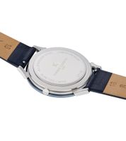 Reloj de hombre Pierre Cardin Reloj analógico de cuarzo con correa de piel 3ATM 40mm CPI.2017 Azul oscuro/Plata