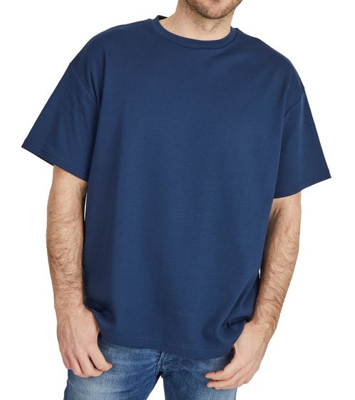 steffen klein men's oversized t-shirt cotton shirt round neck shirt 900351 dark blue