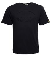 T-shirt pour homme COURSE BATMAN avec imprimé en plastique en coton à col rond 900119 Noir