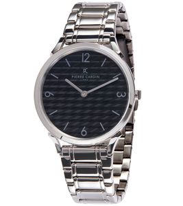 Reloj de hombre Pierre Cardin con cierre desplegable, analógico, de cuarzo, con brazalete de acero inoxidable, 3 ATM, 40 mm, CPI.2019, color plata Reloj de hombre Pierre Cardin con cierre desplegable, analógico, de cuarzo, con brazalete de acero inoxidable, 3 ATM, 40 mm, CPI.2019, color plata