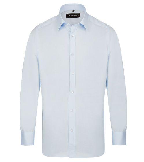 steffen klein men's long-sleeved shirt, business shirt, regular fit, cotton shirt 900930 light blue