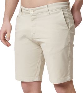 Heredot men's chino shorts, short cotton trousers with pockets, everyday Bermuda shorts, large sizes 900318 beige