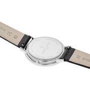 Orologio da donna Pierre Cardin con lettere del marchio come numeri orologio analogico al quarzo con cinturino in pelle 3ATM 39mm CBV.1001 Nero/Argento/Bianco