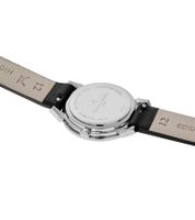 Orologio da donna Pierre Cardin quadrante semplice analogico al quarzo con cinturino in pelle 3ATM 27mm CPI.2507 Nero/Bianco/Argento