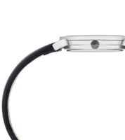 Orologio da donna Pierre Cardin quadrante semplice analogico al quarzo con cinturino in pelle 3ATM 27mm CPI.2507 Nero/Bianco/Argento