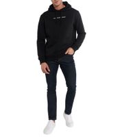 Sweat à capuche pour homme COURSE avec imprimé « # never not grindin » sur la poitrine Pull à capuche Pull en coton 901141 Noir