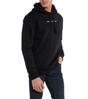 Sweat à capuche pour homme COURSE avec imprimé « # never not grindin » sur la poitrine Pull à capuche Pull en coton 901141 Noir