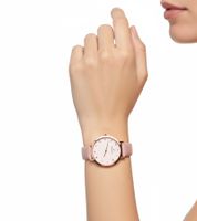 Reloj de señora Pierre Cardin de cuarzo analógico con esfera sencilla y correa de piel 3ATM 36 mm CBV.1124 Rosa
