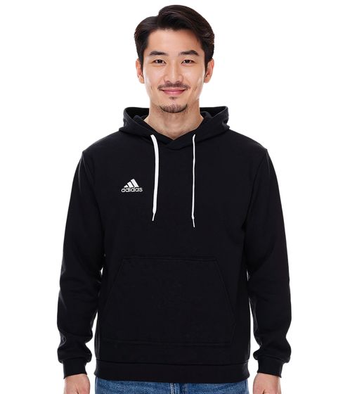 adidas Entrada 22 Hoody Men's Hooded Sweater Sustainable Men's Cotton Sweater with Kangaroo Pocket Hoodie H57512 Black adidas Entrada 22 Hoody Men's Hooded Sweater Sustainable Men's Cotton Sweater with Kangaroo Pocket Hoodie H57512 Black