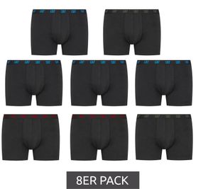 8er Pack CR7 CRISTIANO RONALDO Basic Trunk Herren Boxershorts atmungsaktive Baumwoll-Unterhose Unterwäsche 300-8109-49-2533 Schwarz/Bunt