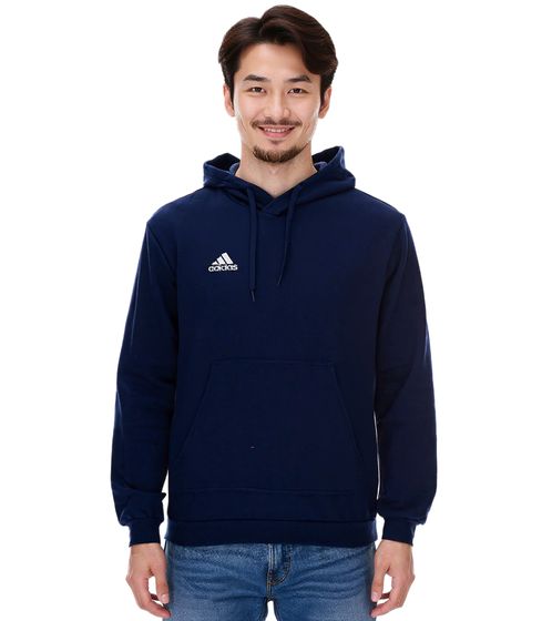 Sweat à capuche adidas Entrada 22 pour homme Sweat à capuche en coton durable avec poche kangourou H57513 Bleu marine