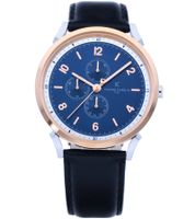 Orologio da polso da uomo Pierre Cardin con quadrante analogico al quarzo colorato con cinturino in pelle 3ATM 44mm CPI.2063 Nero/Argento/Blu/Oro rosa Orologio da polso da uomo Pierre Cardin con quadrante analogico al quarzo colorato con cinturino in pelle 3ATM 44mm CPI.2063 Nero/Argento/Blu/Oro rosa