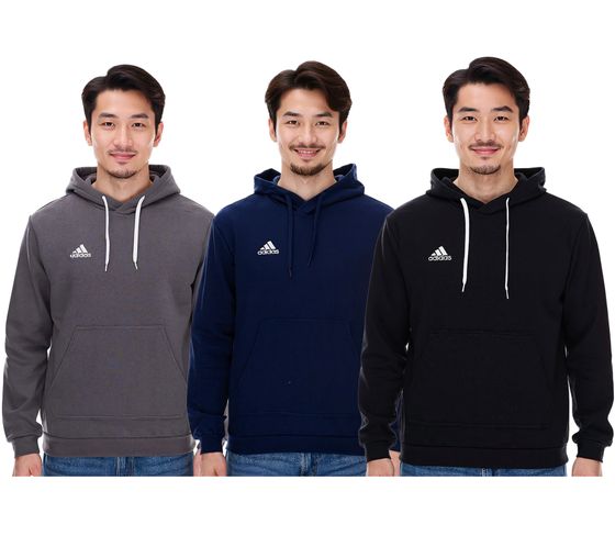 Sweat à capuche adidas Entrada 22 pour homme Sweat à capuche en coton durable pour homme avec poche kangourou en noir, bleu marine ou gris Sweat à capuche adidas Entrada 22 pour homme Sweat à capuche en coton durable pour homme avec poche kangourou en noir, bleu marine ou gris