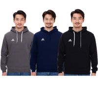 Sweat à capuche adidas Entrada 22 pour homme Sweat à capuche en coton durable pour homme avec poche kangourou en noir, bleu marine ou gris Sweat à capuche adidas Entrada 22 pour homme Sweat à capuche en coton durable pour homme avec poche kangourou en noir, bleu marine ou gris
