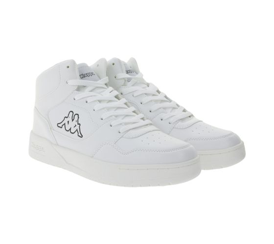 Kappa Broome men's hi-top everyday sneakers, casual shoes, lace-up shoes, training shoes 37728502 white