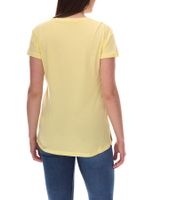 PUMA women's summer shirt with DryCell technology cotton shirt short-sleeved shirt with PUMA logo 586454 40 yellow/white